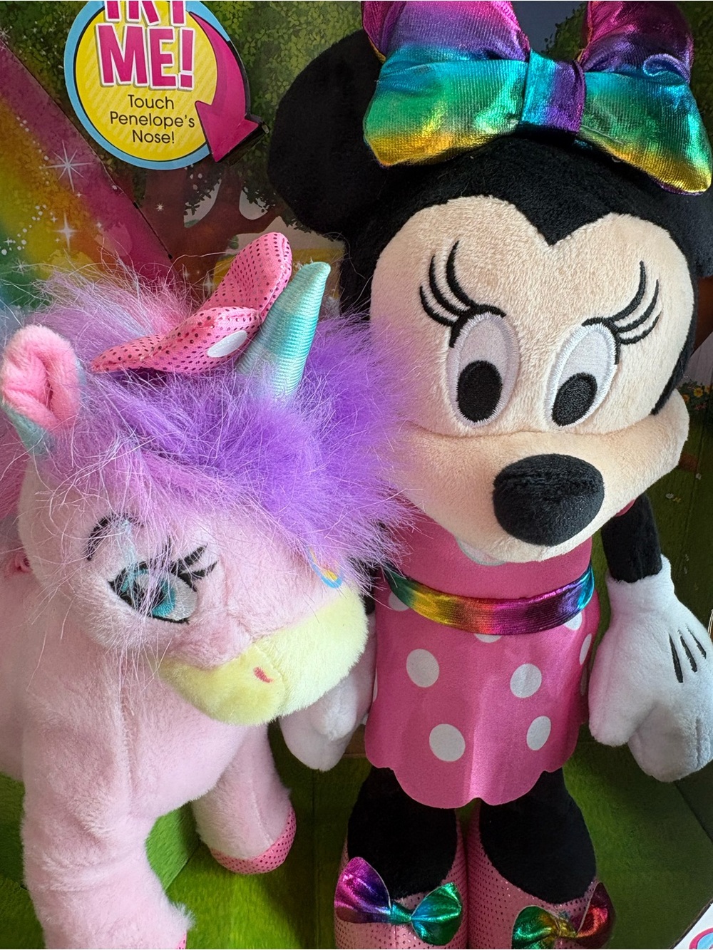 Walk & Dance Unicorn Plush Set - Pink Minnie Doll & Unicorn - Picture 3 of 4
